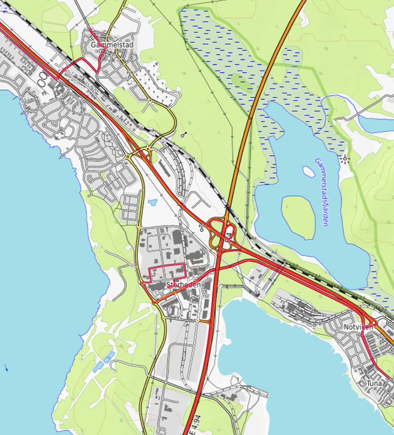 Carte OpenTopoMap de Gammelstad