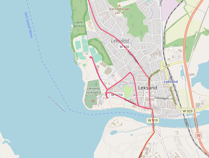 Carte OpenStreetMap d’Olso de Leksand