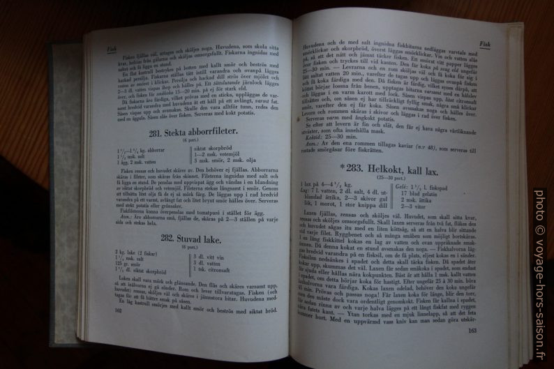 Livre suédois de recettes. Photo © André M. Winter