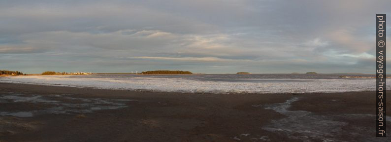 Panorama de la plage de Pite Havsbad. Photo © André M. Winter