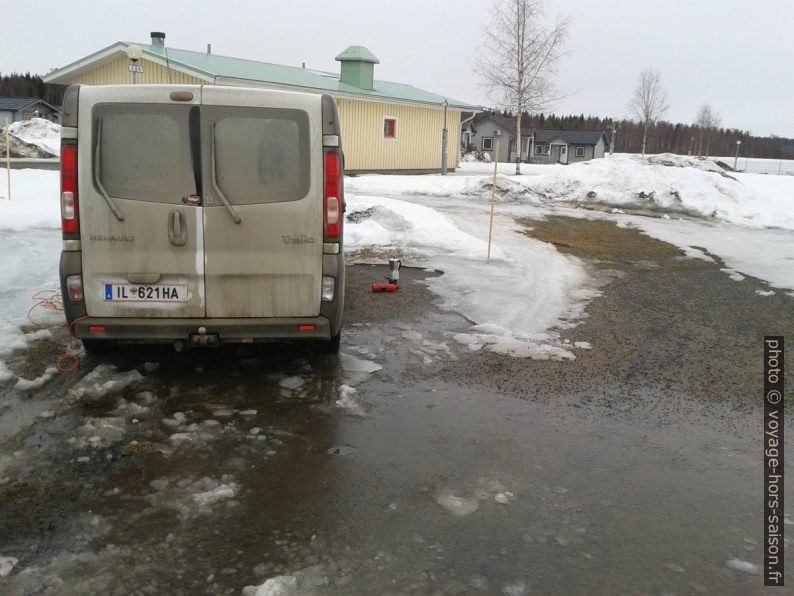 Notre trafic au camping de Boden en hiver. Photo © André M. Winter