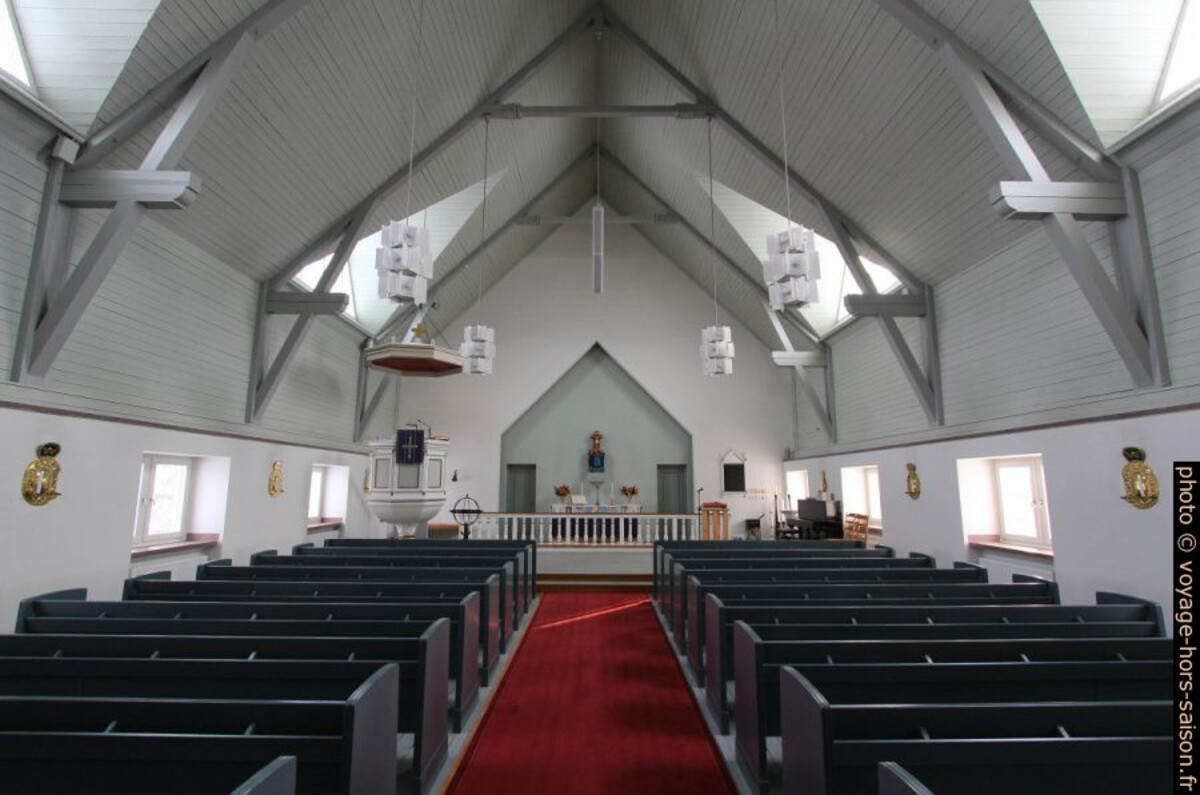 La nef de l'église de Karesuando. Photo © André M. Winter