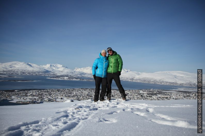 Alex et André sur le Storsteinen. Photo © Voyage Hors Saison, André M. Winter