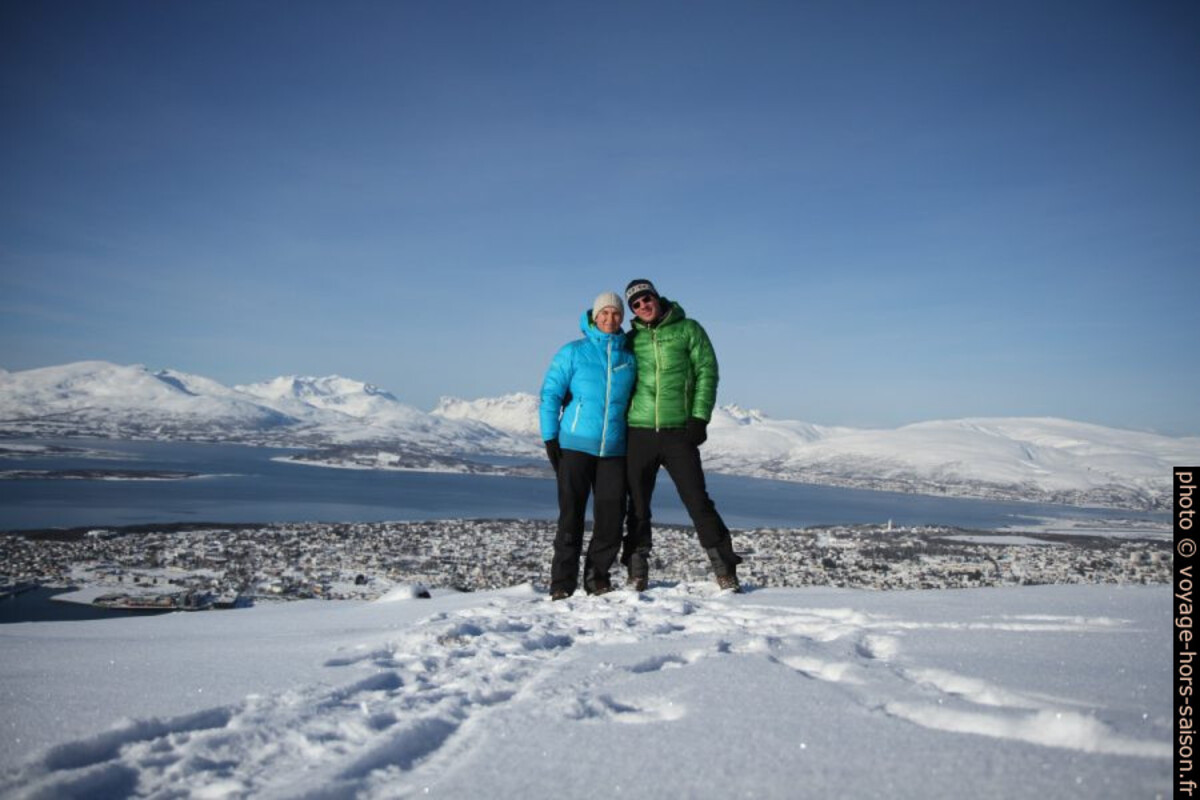 Alex et André sur le Storsteinen. Photo © Voyage Hors Saison, André M. Winter