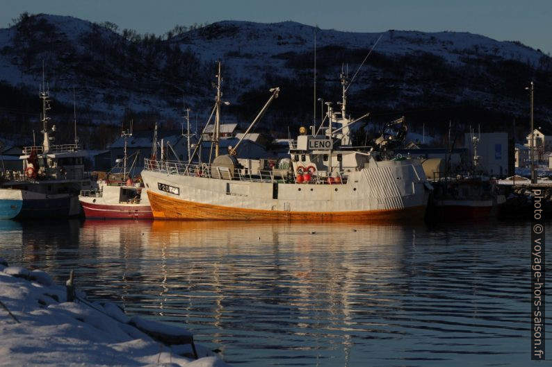 Bateaux de pêche dans le port de Tromvik. Photo © Alex Medwedeff