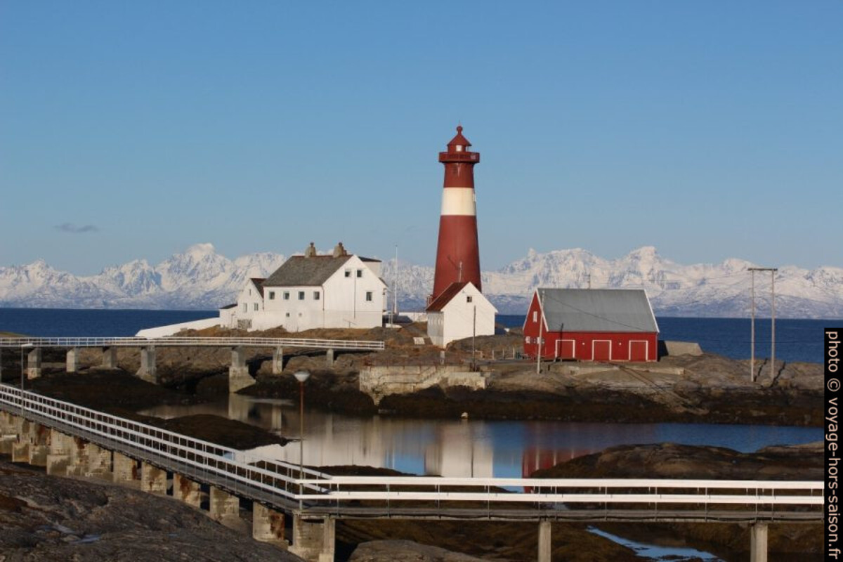 Le Phare de Tranøy un matin d'hiver