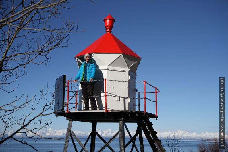 Alex sur le feu maritime de Brennvik