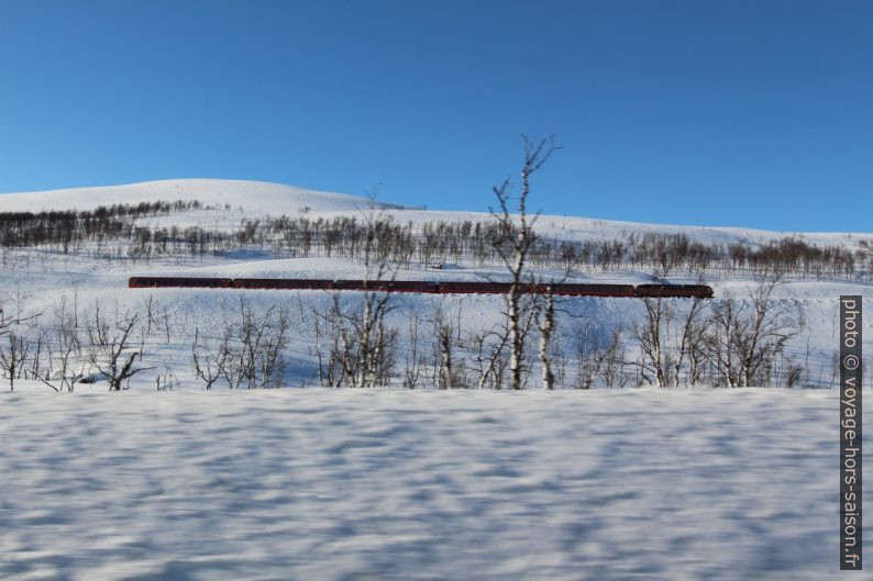 Train passant le Saltfjellet