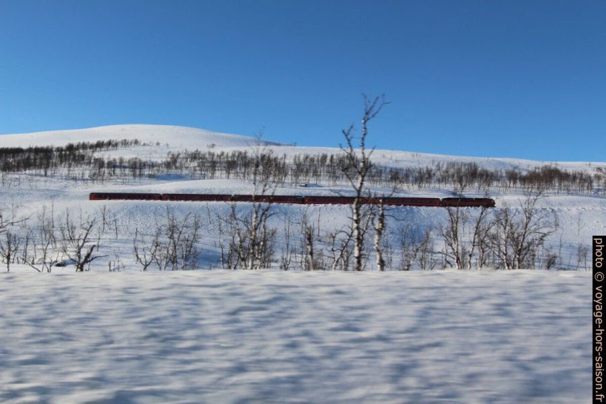 Train passant le Saltfjellet