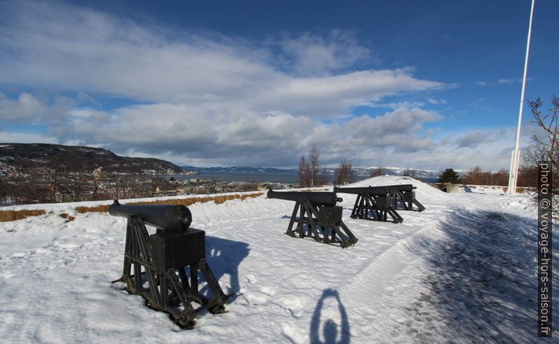 Canons sur la Forteresse de Kristiansten. Photo © André M. Winter