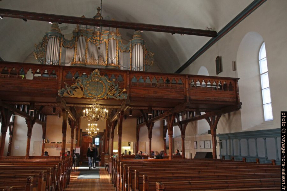 Orgue et galerie de la Vår Frue Kirke. Photo © André M. Winter