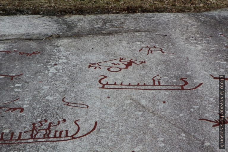 Homme à la charrue sur la dalle principale de Vitlycke. Photo © André M. Winter