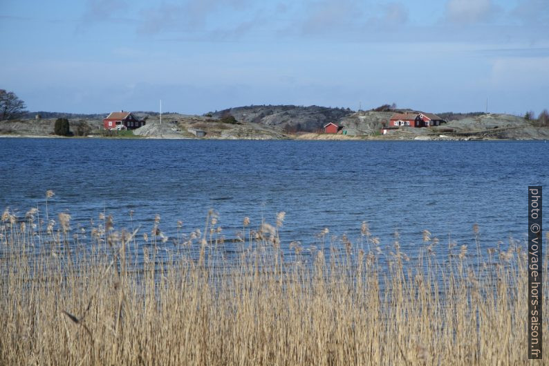 Maisons sur la Presqu'île de Tången. Photo © Alex Medwedeff