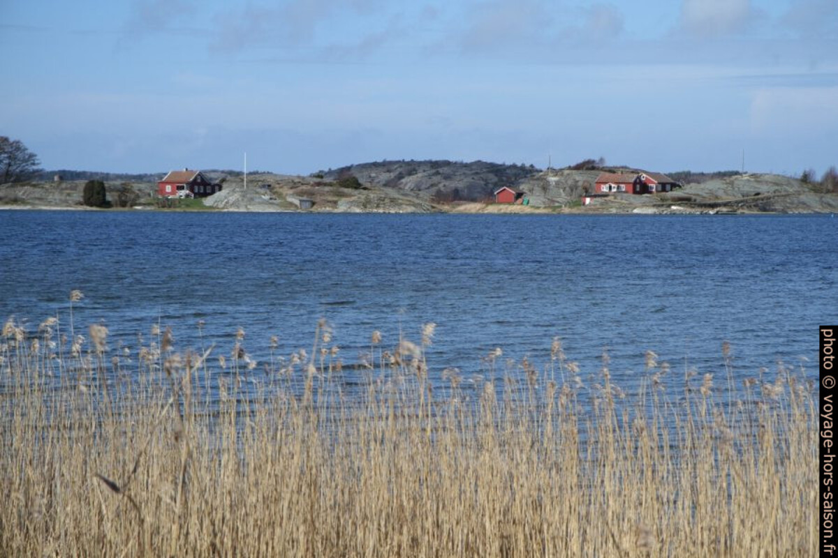 Maisons sur la Presqu'île de Tången. Photo © Alex Medwedeff