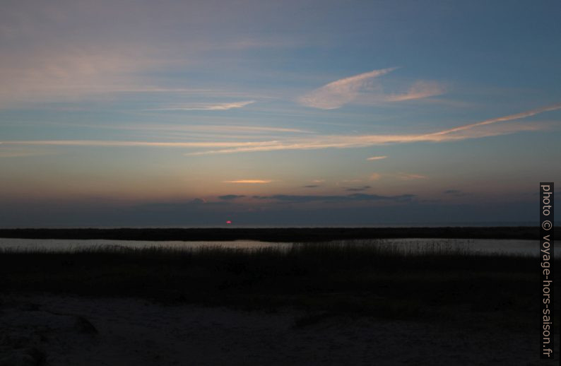 Reste du coucher de soleil à Falsterbo. Photo © André M. Winter