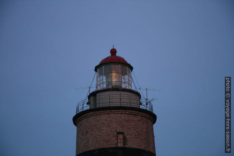 Lampe du phare de Falsterbo allumée. Photo © André M. Winter
