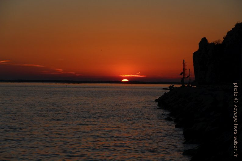 Coucher de soleil sur la Mer Adriatique. Photo © André M. Winter