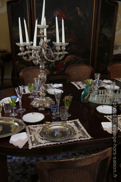 Table mise dans le style des années 1890 dans Château de Duino. Photo © Alex Medwedeff