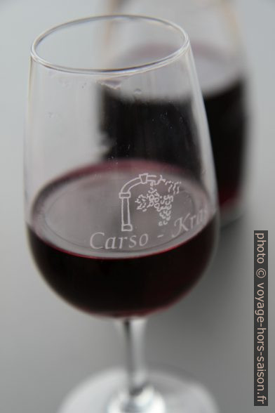 Vin rouge carso refosco dal peduncolo rosso. Photo © Alex Medwedeff