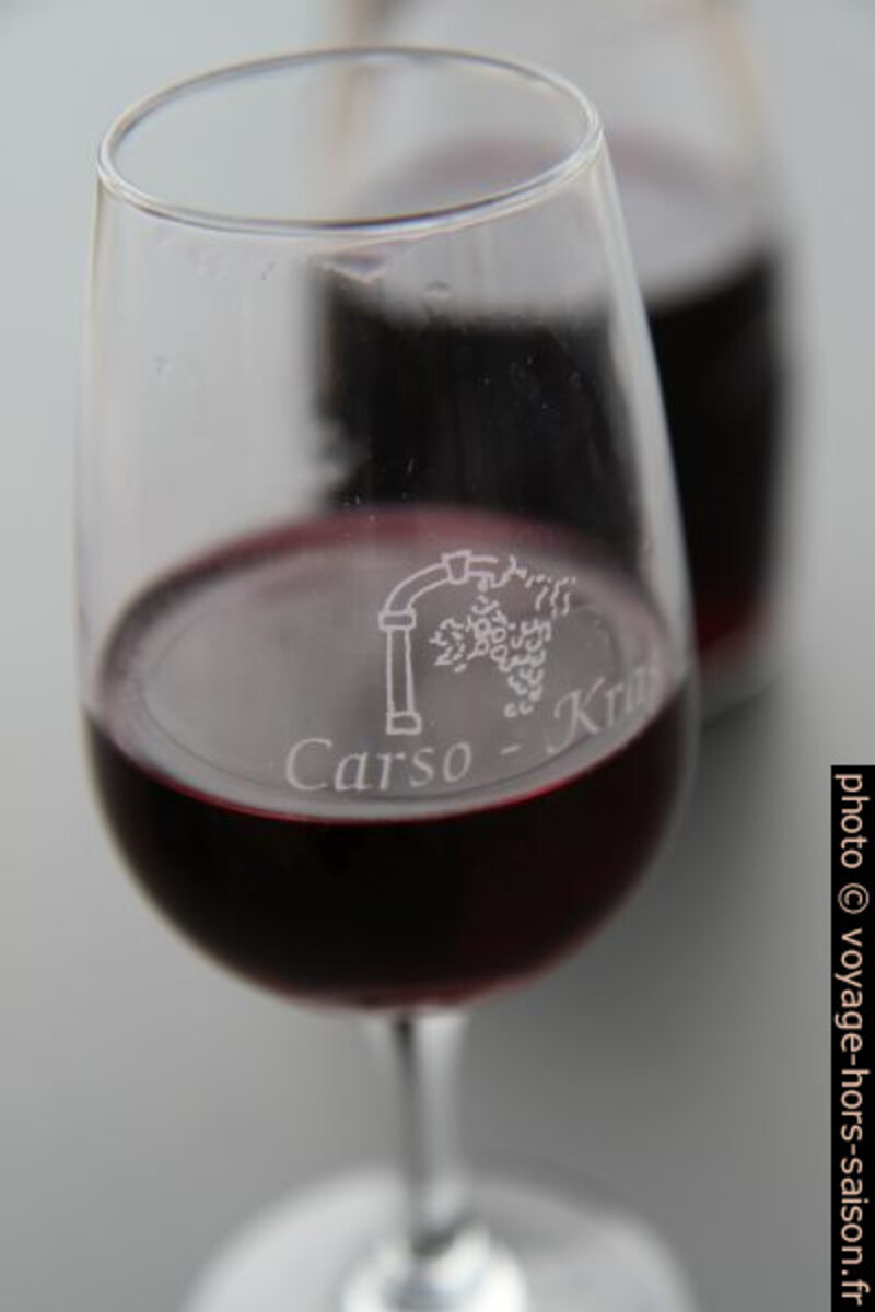 Vin rouge carso refosco dal peduncolo rosso. Photo © Alex Medwedeff