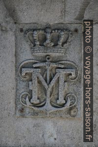 Monogramme de l'archiduc Maximilien d'Autriche. Photo © Alex Medwedeff