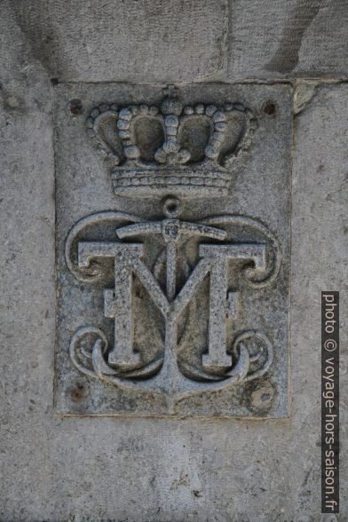 Monogramme de l'archiduc Maximilien d'Autriche. Photo © Alex Medwedeff