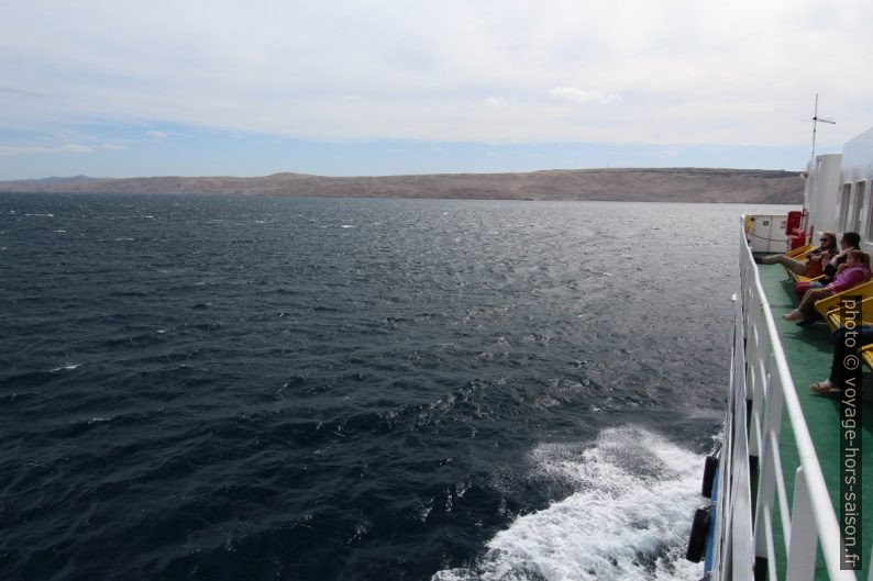 Traversée vers l'Otok Pag. Photo © André M. Winter