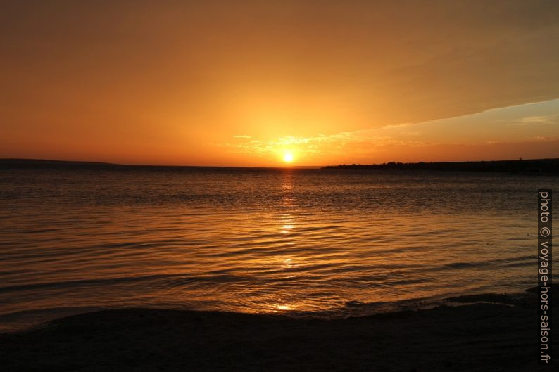 Coucher de soleil à Šimuni. Photo © Alex Medwedeff