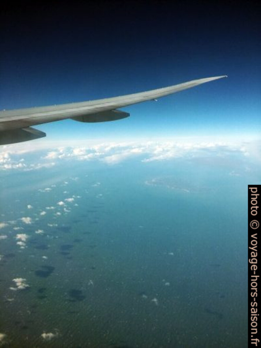 Belle-Île-en-Mer vue de l'avion. Photo © André M. Winter