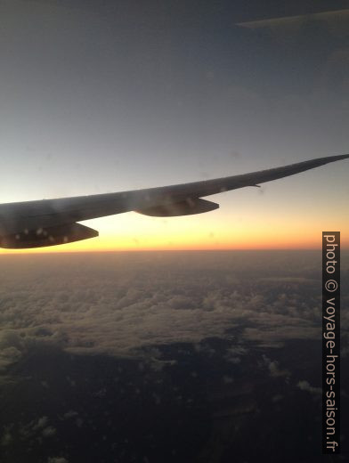 Coucher de soleil sur l'Océan Atlantique. Photo © Alex Medwedeff