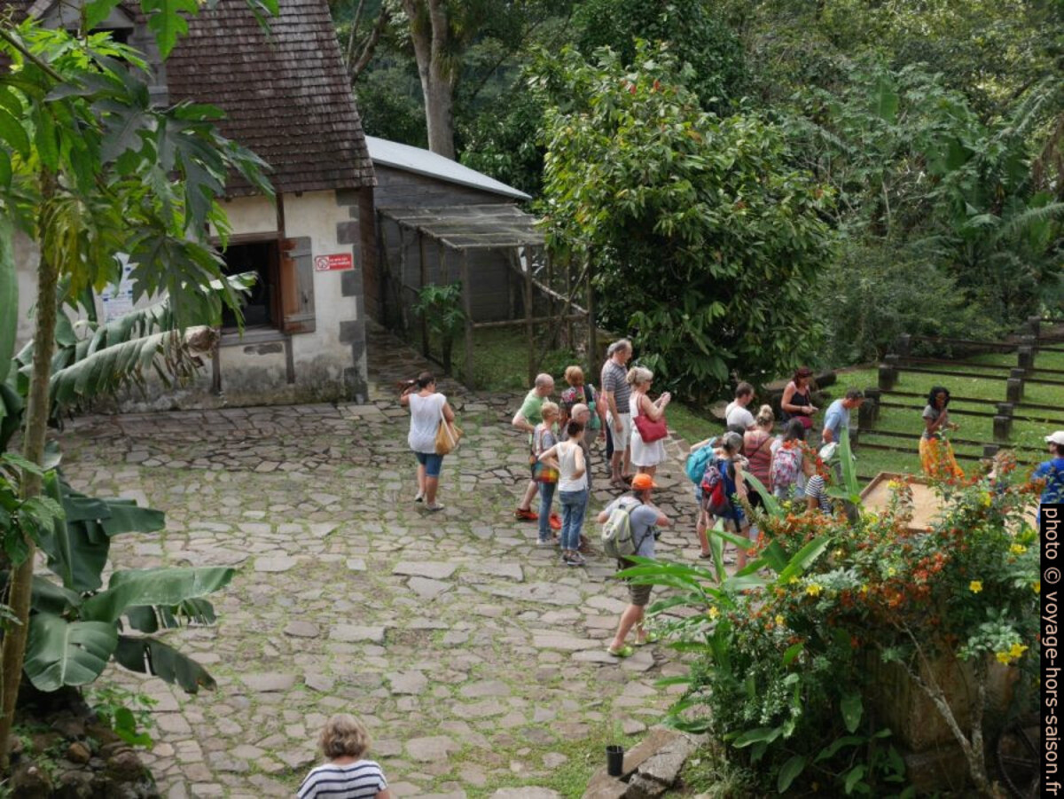 Tour guidé à l'habitation la Grivelière. Photo © André M. Winter
