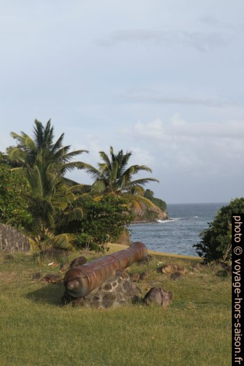 Un canon à Vieux-Fort. Photo © Alex Medwedeff