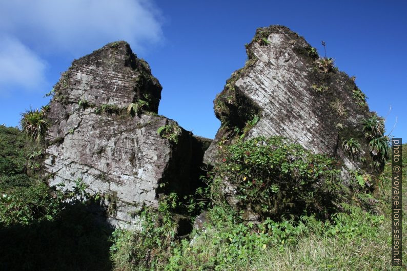 La Roche Fendue sous la Soufrière. Photo © Alex Medwedeff