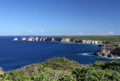 Côte entre la Pointe de la Grande Vigie et le Piton. Photo © André M. Winter