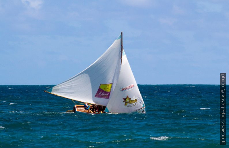 Voilier traditionnel caraïbe de compétition. Photo © André M. Winter