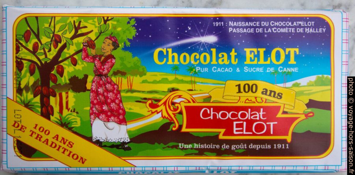 Tablette de chocolat Elot. Photo © André M. Winter