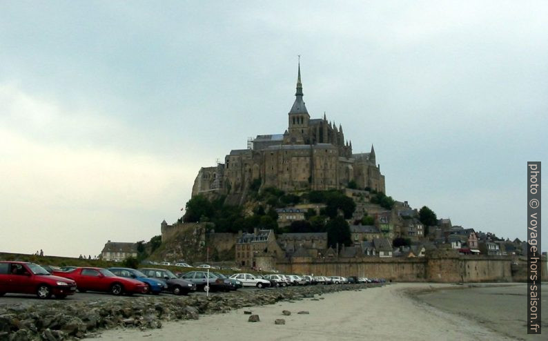 Le Mont Saint-Michel où le groupe d’aviateurs dit être passé, vue de 2005. Photo © André M. Winter