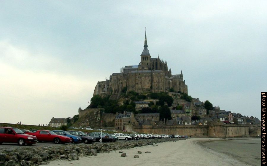 Le Mont Saint-Michel où le groupe d’aviateurs dit être passé, vue de 2005. Photo © André M. Winter