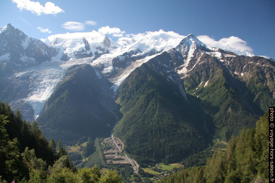 Aiguille du Midi, Mont Blanc et le Grand Béchar. Vue de 2008. Photo © André M. Winter