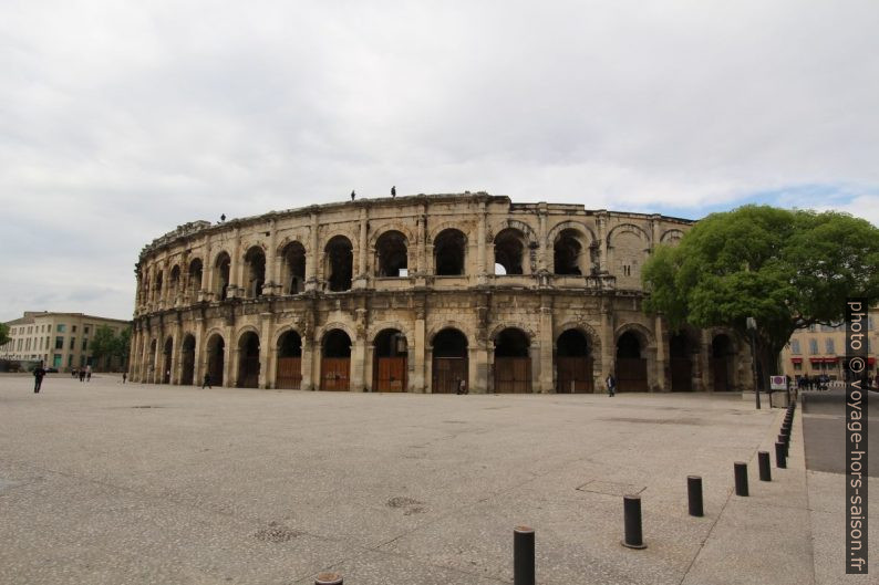 Arcades des Arènes de Nîmes en 2014. Photo © André M. Winter