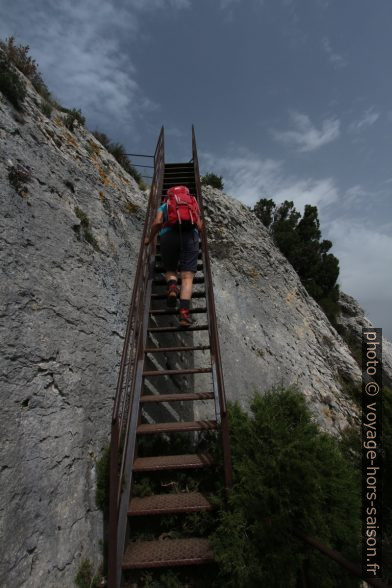 Échelle au sud du Mont Gaussier. Photo © André M. Winter