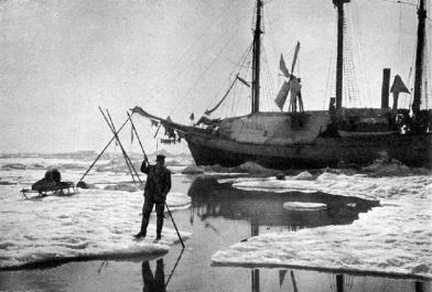 Le Fram bloqué dans la glace le 21 juillet 1894