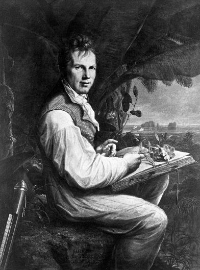 Humboldt sur une photogravure par F. G. Weitsch de 1806