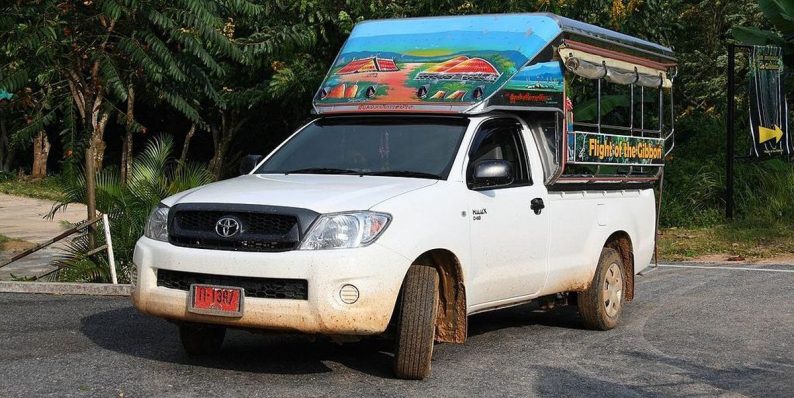 Toyota HiLux de 2008 avec galerie passagers. Photo Wikimedia CCSA3 Ilya Plekhanov