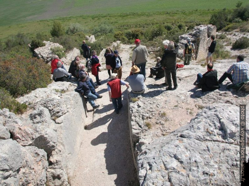 Saignée de l'aqueduc de Barbegal. Photo © André M. Winter