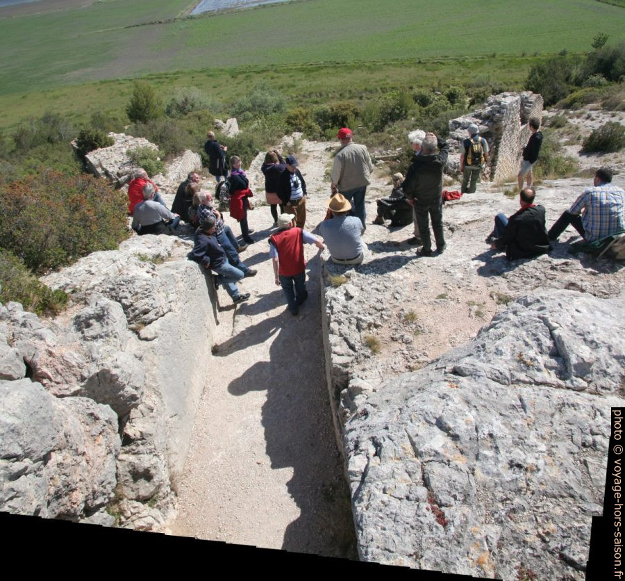 Saignée de l'aqueduc de Barbegal. Photo © André M. Winter
