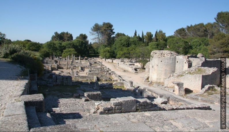 Quartier résidentiel et Curie de Glanum