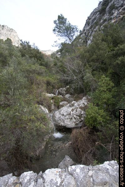 Vue en amont sur le Ruisseau de la Launa. Photo © André M. Winter