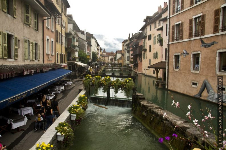 Barrage sur le Thiou à Annecy. Photo © André M. Winter