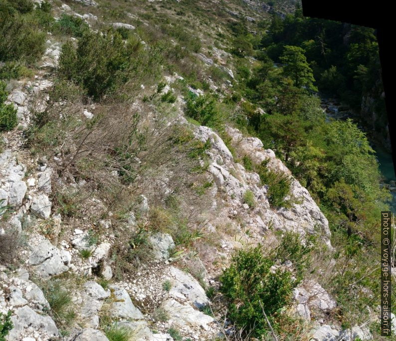 Passage de la partie resserrée à la partie élargie. Photo © André M. Winter